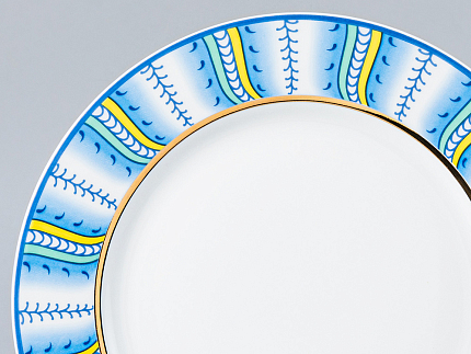 Тарелка форма Европейская 215 мм рисунок Высоцкая. Azzurro, арт. 80.37139.00.1