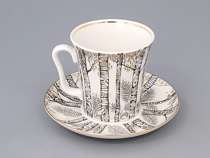 Бокал с блюдцем форма Ленинградский рисунок Половодье 360 мл арт. 81.11008.00.1