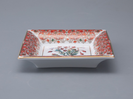 Подставка для мелочей в подарочной упаковке форма Квадратная рисунок Клюква заповедная, арт. 81.34283.00.1, 