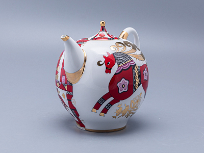 Чайник доливной Новгородский Красный конь 2450 мл арт. 80.00765.00.1