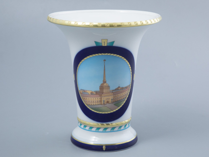 Ваза форма Ампирная рисунок Лев стережет город, арт. 80.44193.00.1, 