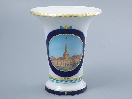 Ваза форма Ампирная рисунок Лев стережет город, арт. 80.44193.00.1