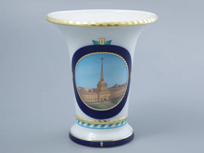 Ваза форма Ампирная рисунок Лев стережет город, арт. 80.44193.00.1, 