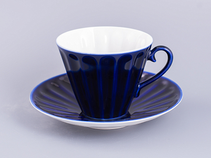 Чашка с блюдцем чайная форма Лучистая рисунок Найт, арт. 81.28659.00.1