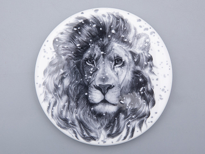 Шкатулка в подарочной упаковке, форма Идиллия, рисунок Тотем. Лев арт. 81.31592.00.1