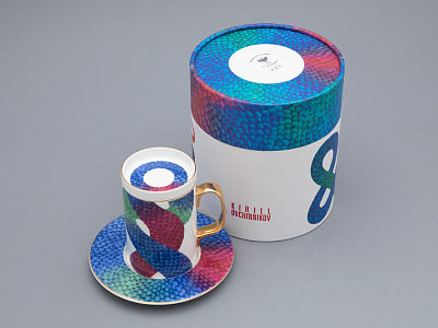 Подарочный набор Бокал с блюдцем и крышкой, форма top, рисунок Лунный змей, арт. 81.32798.00.1