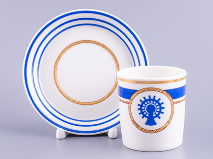 Сервиз чайный форма Гербовая рисунок Кают-компания, 6 персон 14 предметов арт. 81.24029.00.1, 