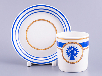 Сервиз чайный форма Гербовая рисунок Кают-компания, 6 персон 14 предметов арт. 81.24029.00.1