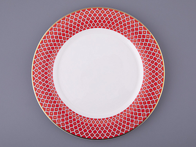 Тарелка плоская 270 мм форма Стандартная 2 рисунок №1 Скарлетт арт. 80.93390.00.1