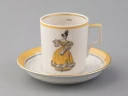 Чашка с блюдцем чайная 220 мл форма Гербовая рисунок Modes de Paris 1835 арт. 81.25416.00.1, 