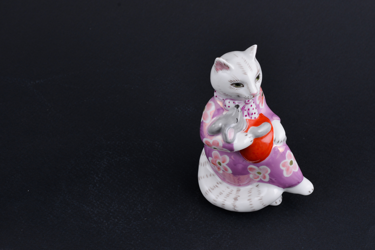 Скульптура Колыбельная, Кошка-нянька. Капуста, арт 62.21241.00.1, 