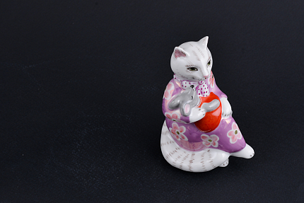 Скульптура Колыбельная, Кошка-нянька. Капуста, арт 62.21241.00.1