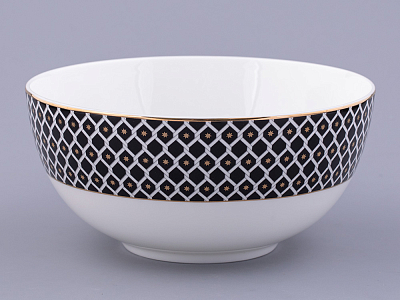 Салатник, форма Восточная, рисунок Неро 2, арт 80.46118.00.1