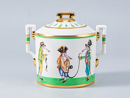 Сахарница форма форма Гербовая рисунок Крысята-воришки арт. 80.54329.00.1