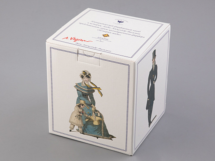 Подарочный набор заварочный форма Гербовая рисунок Modes de Paris (желтый) арт. 81.26407.00.1