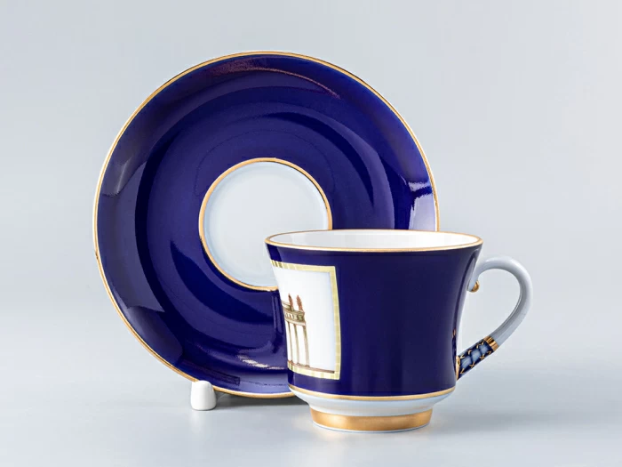 Чашка с блюдцем чайная 220 мл форма Банкетная Классика Петербурга 52% №1 220 мл арт. 81.18102.00.1, 