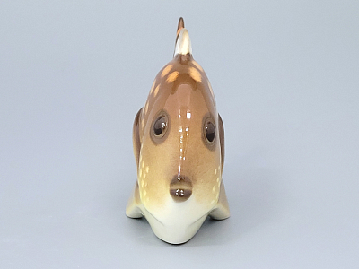 Скульптура форма Рыба-бабочка малого размера рисунок Желтый, арт. 82.50095.00.1