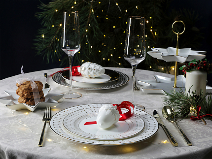 Тарелка плоская 270 мм форма Стандартная рисунок Азур золотой, артикул 80.49793.00.1