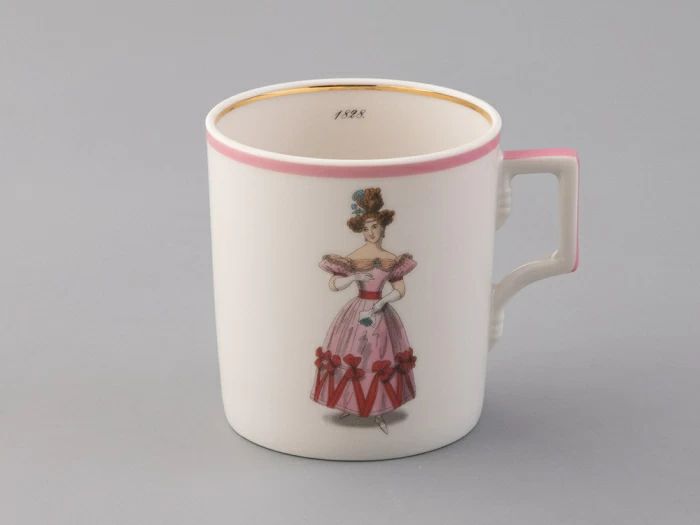 Чашка с блюдцем чайная 220 мл форма Гербовая рисунок Modes de Paris 1828 арт. 81.25414.00.1, 