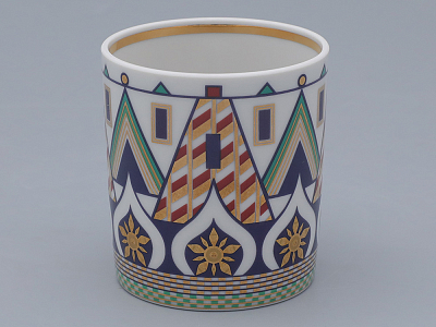 Чашка с блюдцем чайная, форма Гербовая, рисунок Великая Русь 1, арт. 81.31999.00.1