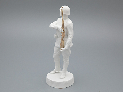 Скульптура Солдат Победы 1945, в подарочной упаковке, Белый бисквит, арт 81.33936.00.1