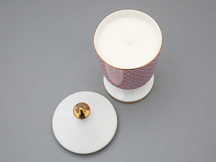 Подарочный набор Свеча ароматическая Идиллия Астра 2 аромат Ванильное небо, арт 81.33303.00.1