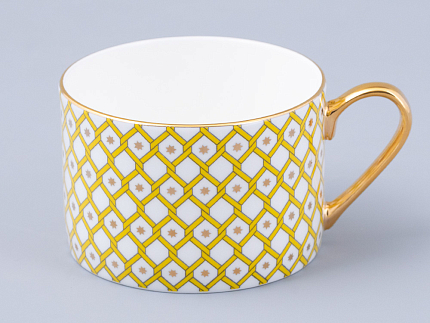 Чашка с блюдцем 250 мл форма Идиллия рисунок Примула 1 арт. 81.31120.00.1