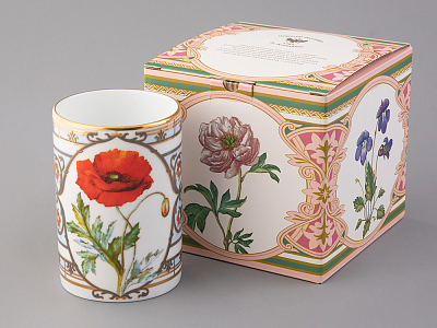 Бокал 400 мл в подарочной упаковке, форма Соло, рисунок Мак восточный, арт. 81.32713.00.1