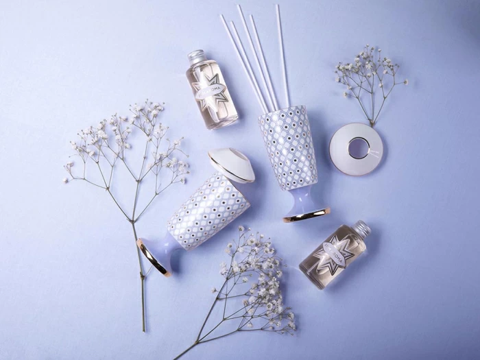 Подарочный Набор Свеча ароматическая рисунок Азур 2 аромат Ваниль Пачули арт. 81.32057.00.1, 