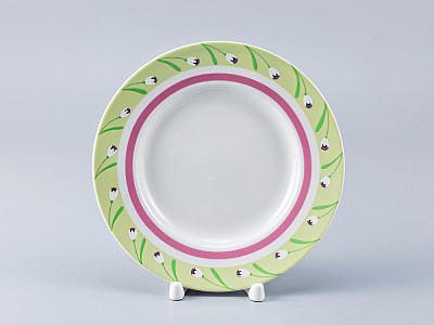 Тарелка мелкая 180 форма Гладкая рисунок Весенний бриз арт.80.98406.00.1