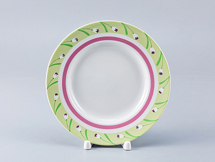 Тарелка мелкая 180 форма Гладкая рисунок Весенний бриз арт.80.98406.00.1