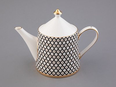 Сервиз чайный форма Идиллия рисунок Неро 1, на 4 персоны 10 предметов, арт. 81.32140.00.1