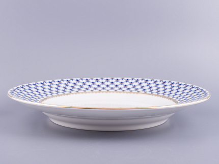 Блюдо круглое Молодежная Кобальтовая сетка 300 мм арт. 80.06933.00.1