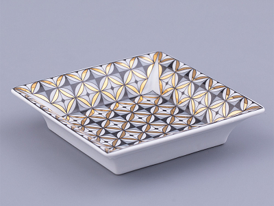 Подставка для мелочи форма Европейская 2, рисунок Elegant  арт 80.47113.00.1