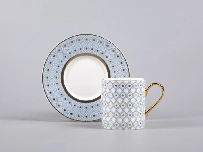 Чашка с блюдцем кофейная 115 мл., форма Идиллия, рисунок Азур 1 арт. 81.30730.00.1, 