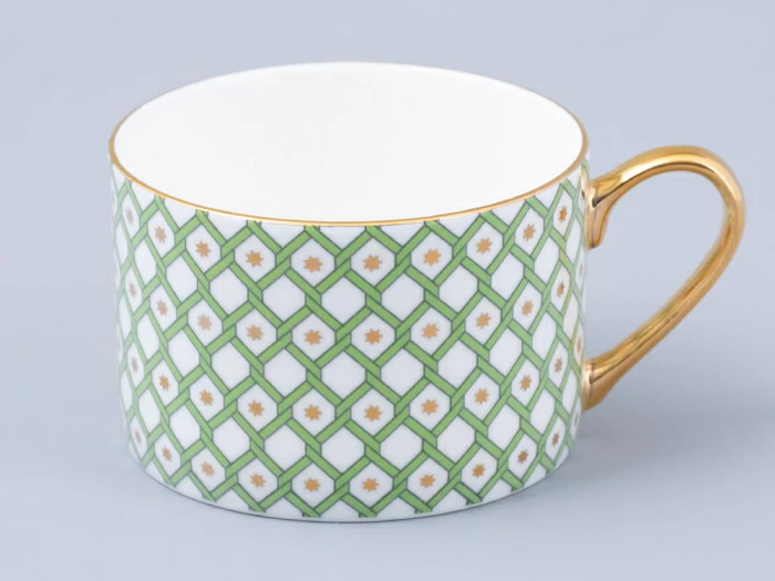 Чашка чайная 250 мл форма Идиллия рисунок Лайм 1, арт. 80.43236.00.1, 