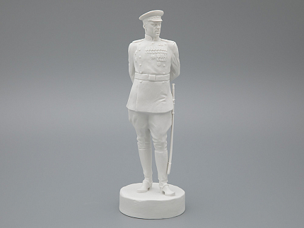 Скульптура Маршал Рокоссовский К.К., в подарочной упаковке, Белый бисквит, арт. 81.33455.00.1