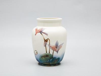 Ваза рисунок Цикламен, форма Китайская малого размера, арт 80.63514.00.1