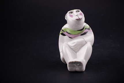 Скульптура Monkey, Зеленая шаль арт 62.09307.00.1