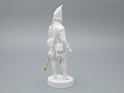 Скульптура Гренадер эпохи Павла I, в подарочной упаковке, рисунок Белый бисквит, арт 81.33429.00.1