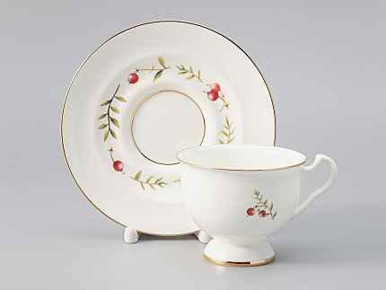 Сервиз чайный форма Айседора рисунок Цветы и ягоды, 6 персон 14 предметов, арт. 81.27538.00.1