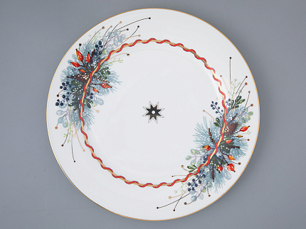 Тарелка плоская 270 мм, форма Стандартная  2, рисунок Календа, арт. 80.44475.00.1