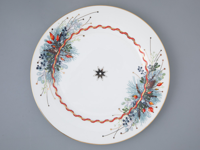 Тарелка плоская 270 мм, форма Стандартная  2, рисунок Календа, арт. 80.44475.00.1, 