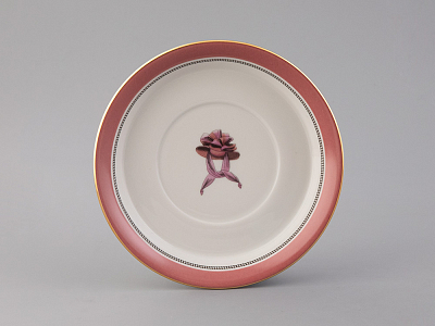 Чашка с блюдцем чайная 220 мл форма Гербовая рисунок Modes de Paris 1827 арт. 81.25413.00.1