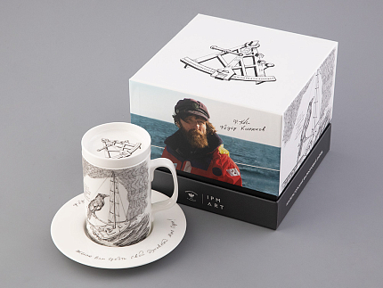 Бокал с крышкой в подарочной упаковке, форма Top. рисунок Яхта Алые паруса, арт. 81.32935.00.1