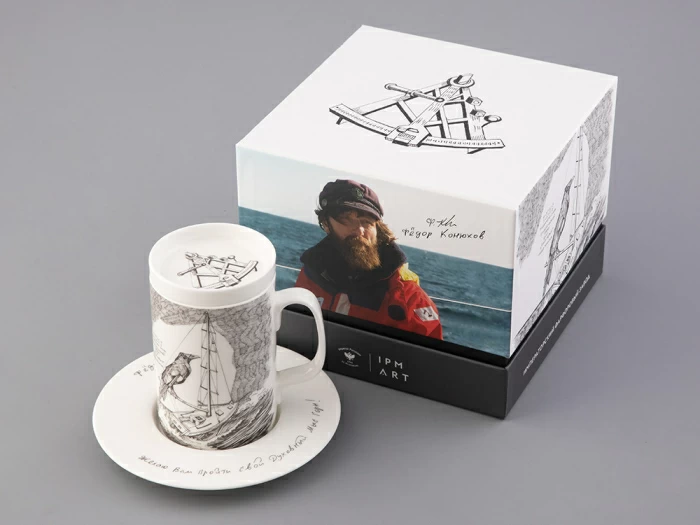 Бокал с крышкой в подарочной упаковке, форма Top. рисунок Яхта Алые паруса, арт. 81.32935.00.1, 