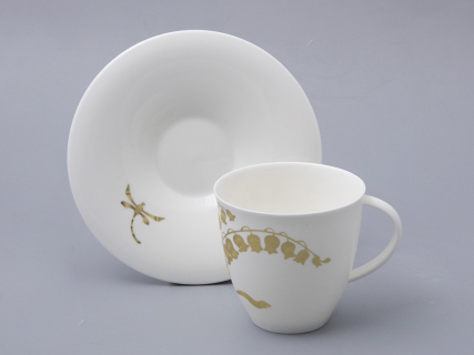 Чашка с блюдцем форма Оливия рисунок Нежный ландыш, арт. 81.31432.00.1, 