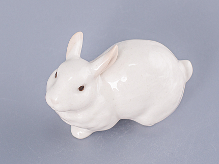 Скульптура Кролик ушастик белый арт. 82.68839.00.1