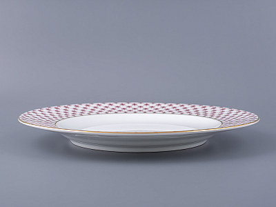 Тарелка 215 мм форма Европейская рисунок Сетка-Блюз арт. 80.85412.00.1