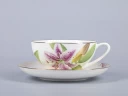 Чашка с блюдцем чайная 300мл, форма Купольная, рисунок Лилии, арт 81.29655.00.1, 